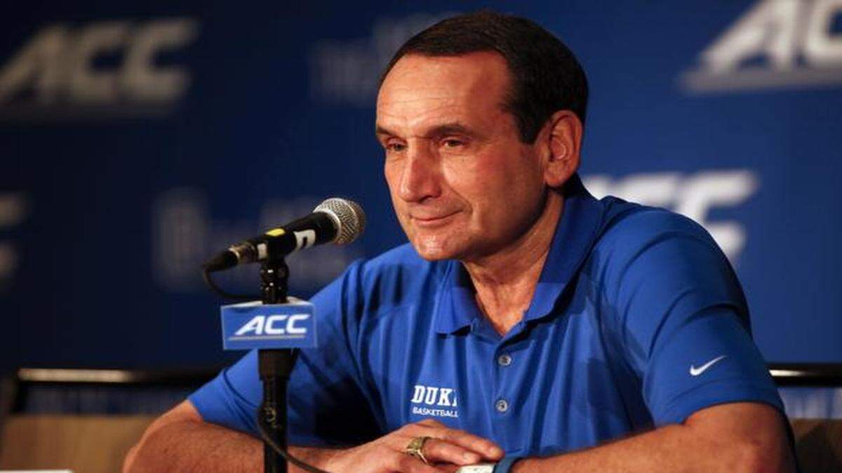 
Duke coach Mike Krzyzewski.
