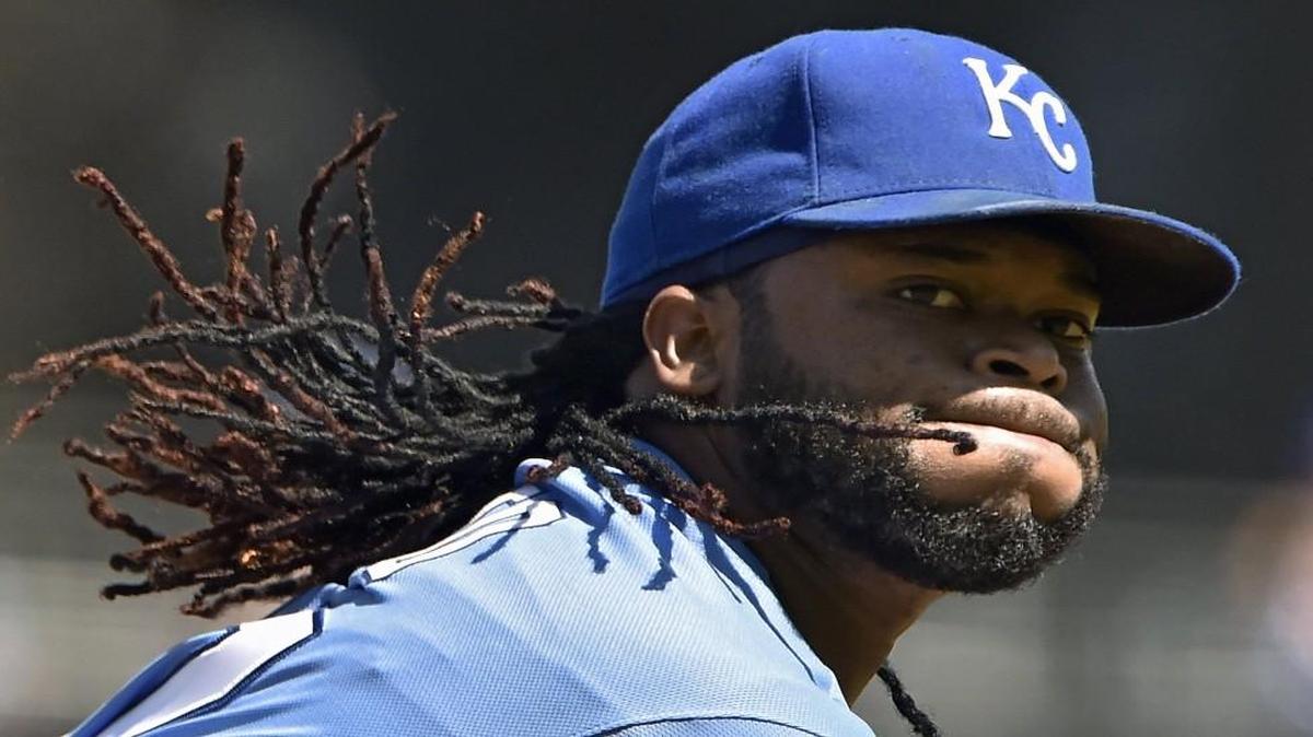 
Kansas City Royals starting pitcher Johnny Cueto.

