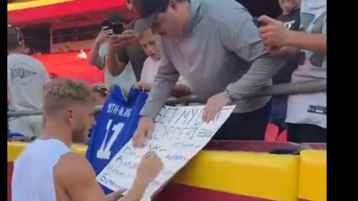 Seattle’s Cooper Kupp picked fantasy football draft order for fan at Chiefs game