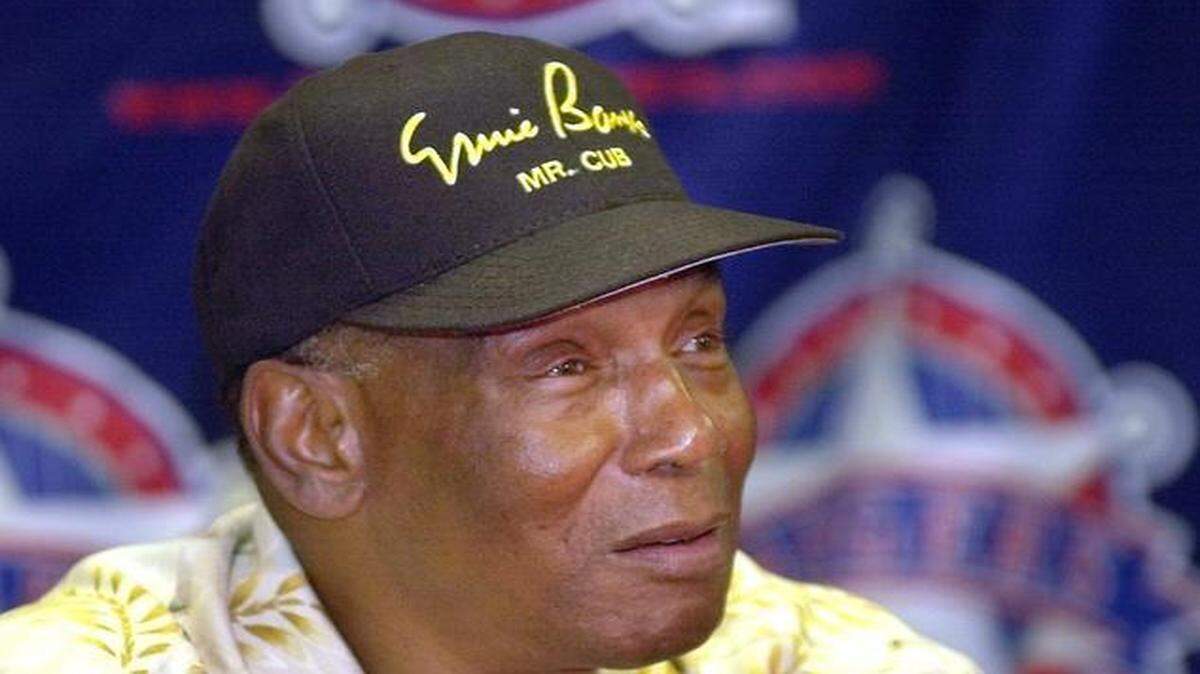 
Chicago Cubs Hall of Fame shortstop Ernie Banks in 2002.
