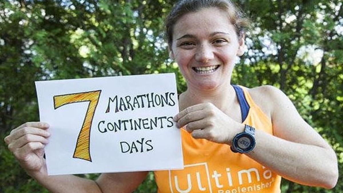 Becca Pizzi before she started the race