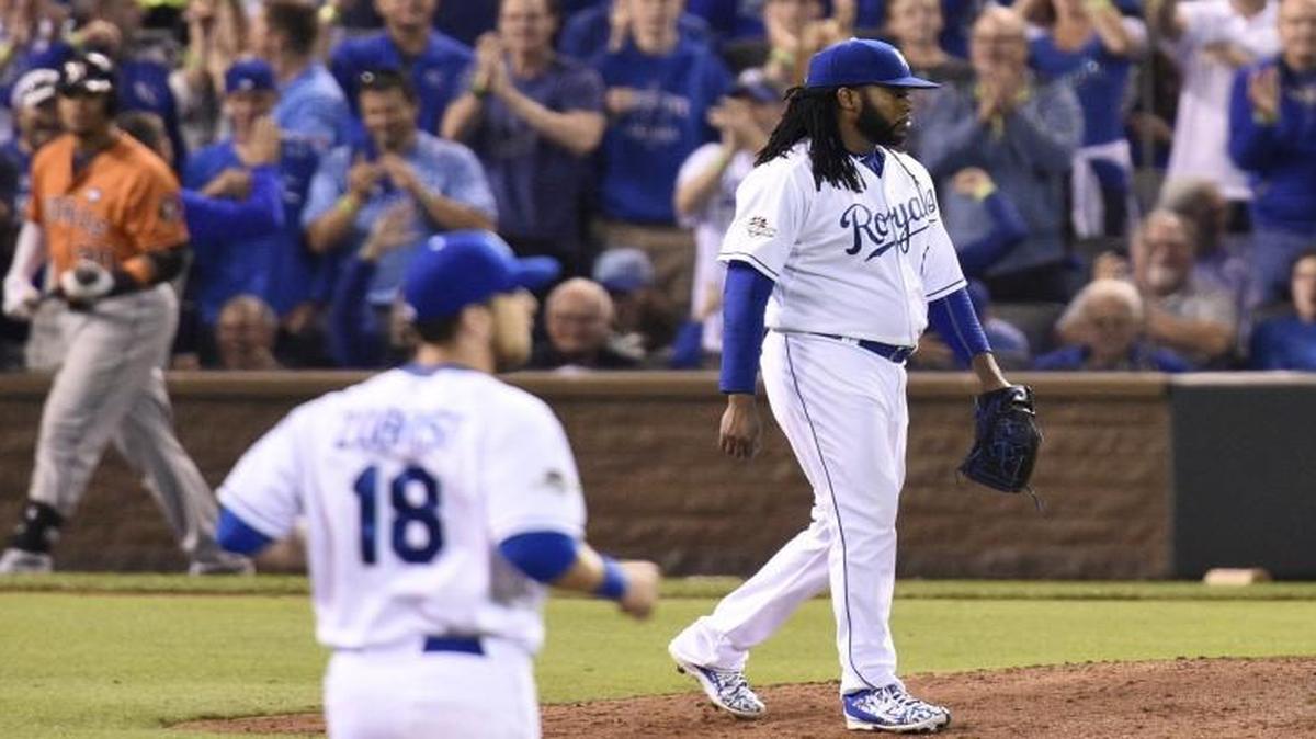 
Kansas City Royals starting pitcher Johnny Cueto pitched a gem in Game 5 of the ALDS.
