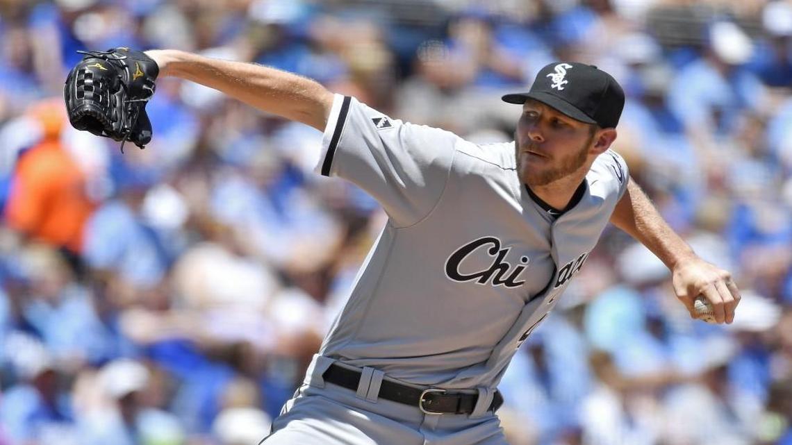 Chicago White Sox starting pitcher Chris Sale.
