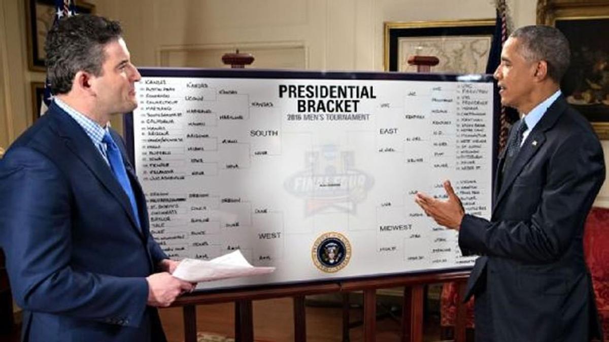 ESPN’s Andy Katz with the Bracket Picker in Chief