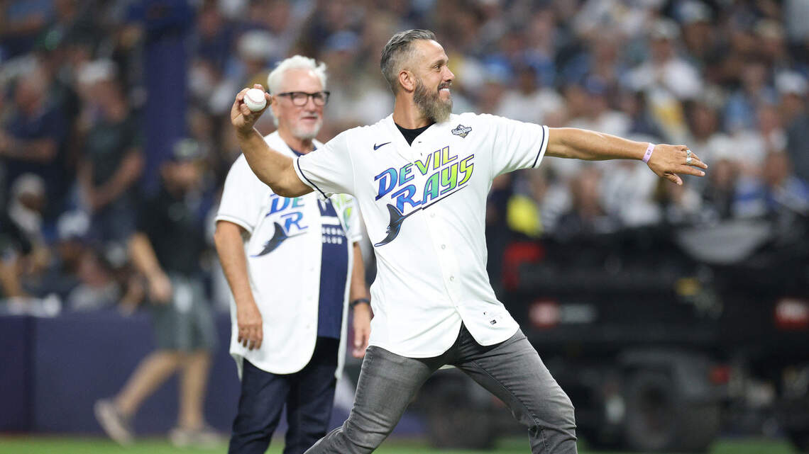 Ex-Royals pitcher nearly beaned Rays mascot with ceremonial World Series first pitch