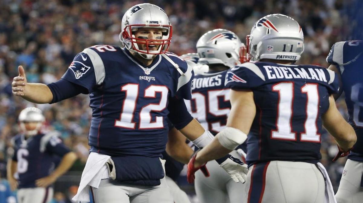 New England Patriots quarterback Tom Brady will be happy to throw passes again to to wide receiver Julian Edelman.