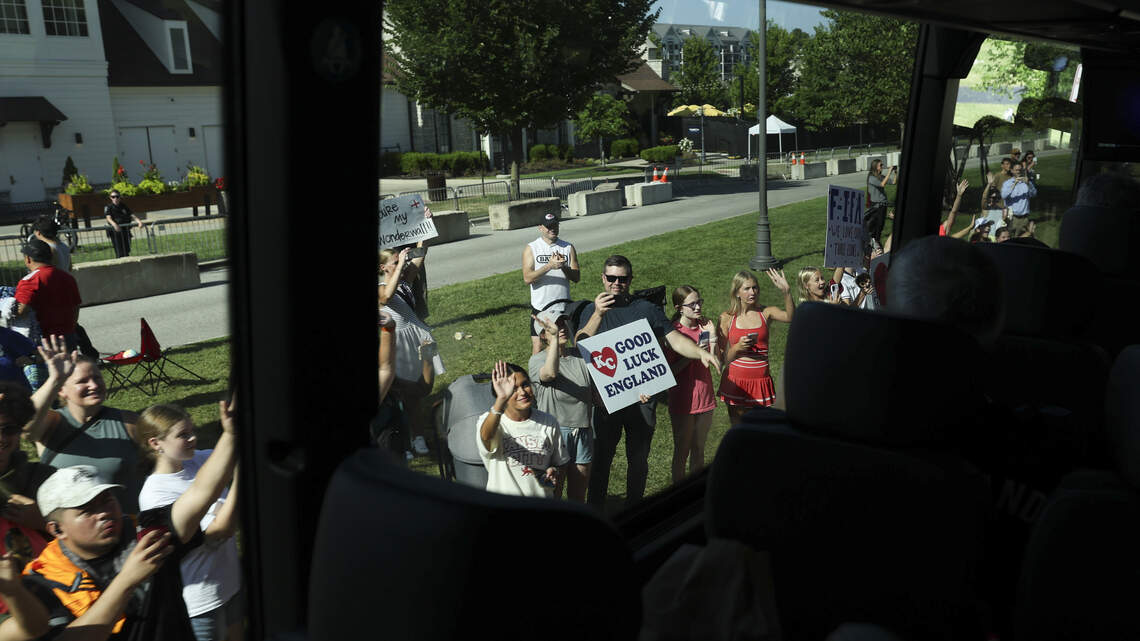 England’s World Cup team shared nine photos it took of fans in Prairie Village