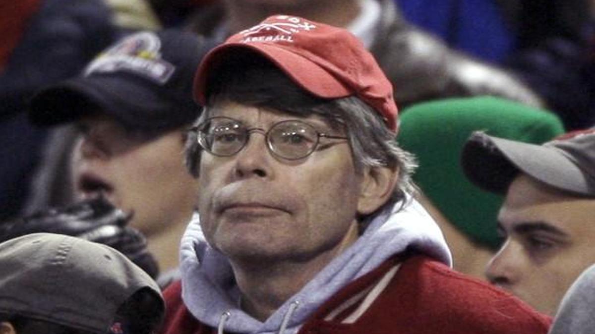 Author Stephen King during the 2008 playoffs.