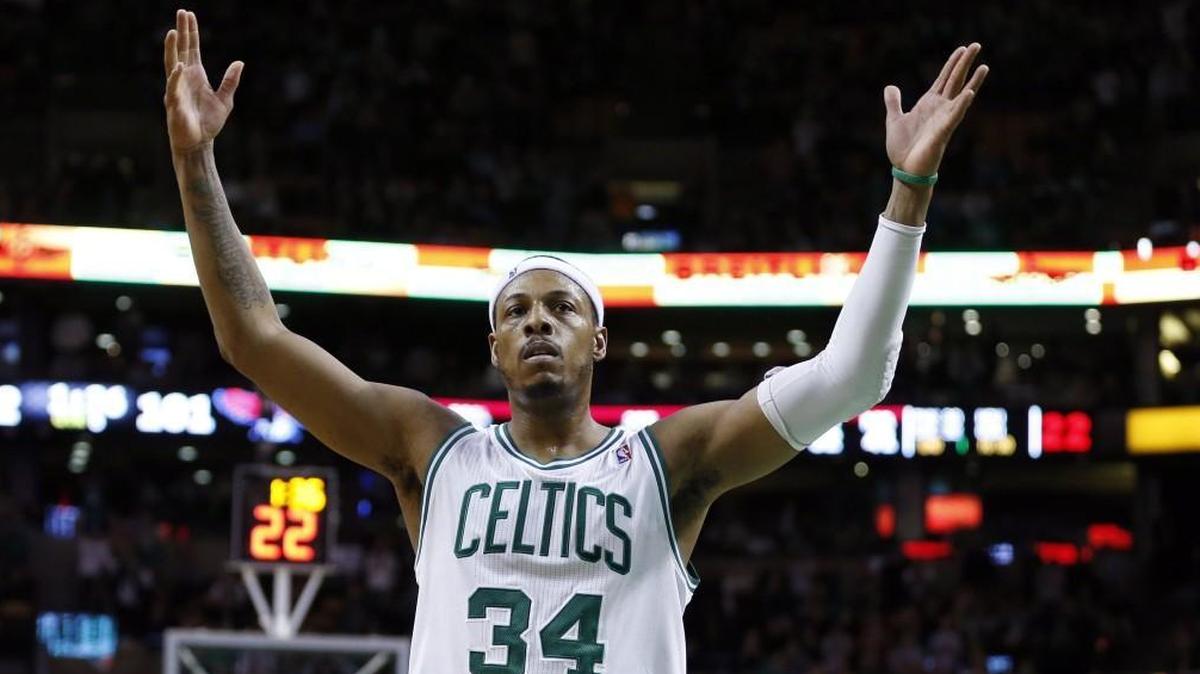 Former Boston Celtics and Kansas great Paul Pierce.