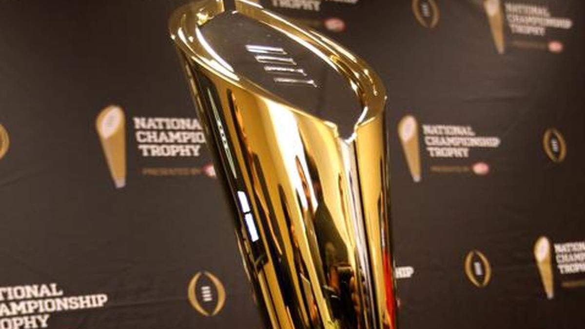
The College Football Playoff National Championship Trophy,
