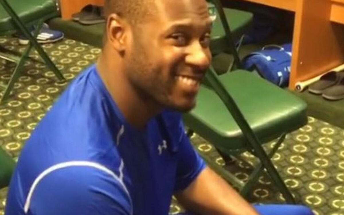Lorenzo Cain didn’t seem to mind this video by Salvador Perez.