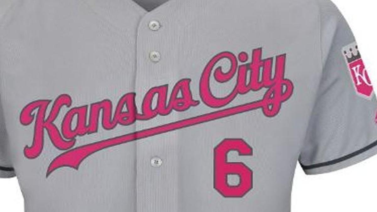 The Royals’ script will turn pink on Mother’s Day this year.