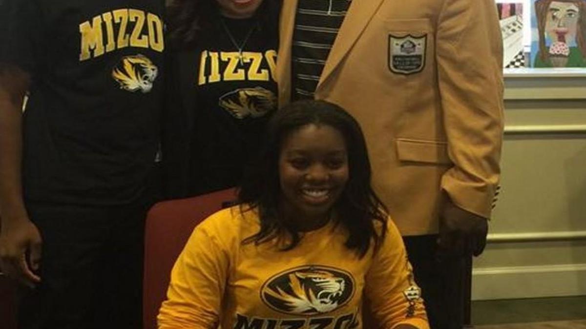 Mercedes Sapp and her family was decked out in Mizzou colors.