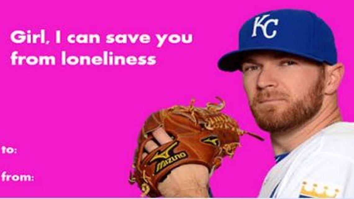 Royals fan Matt Chrisman made valentines that should be dear to the hearts of KC fans.