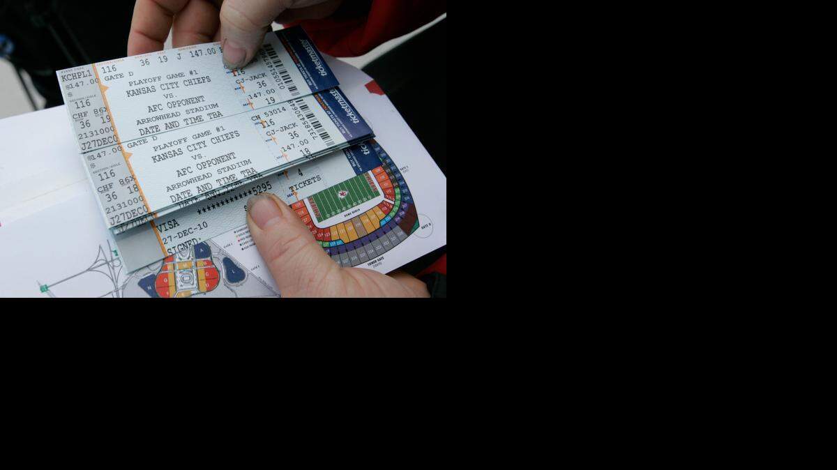 
Chiefs season-ticket holders were to receive notices via email on Monday night regarding their options for playoff tickets. 
