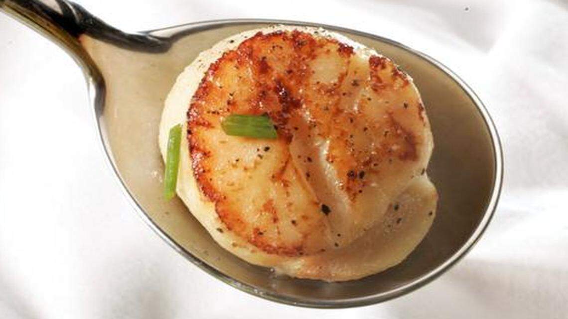 Scallops are a good choice for entertaining because they’re quick to the table.