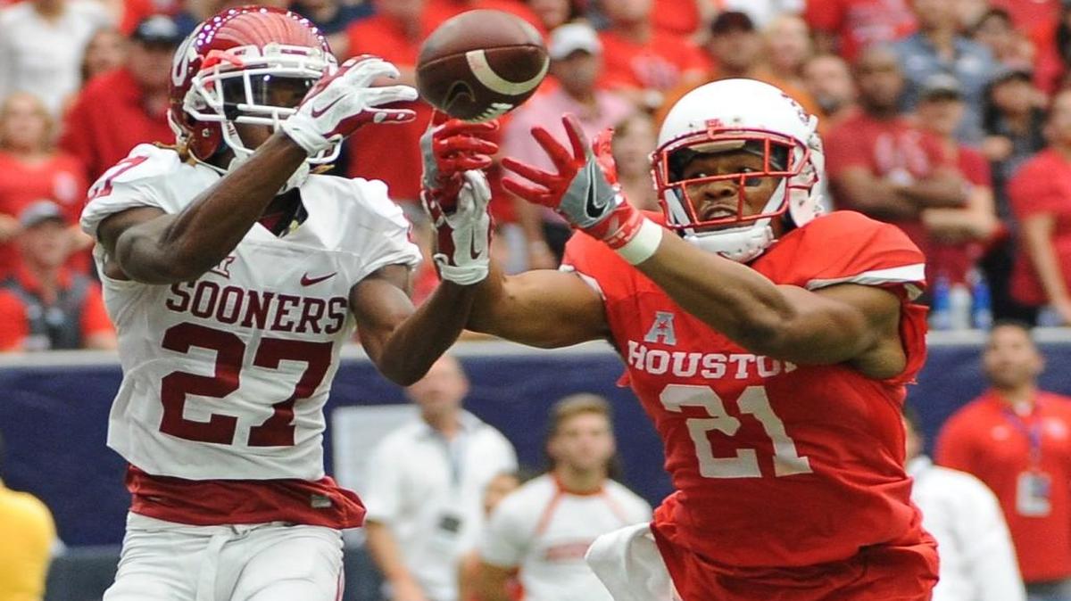 Houston hopes to have its football team in the Big 12 and play along side such teams as Oklahoma. Houston beat Oklahoma this season on Sept. 3.