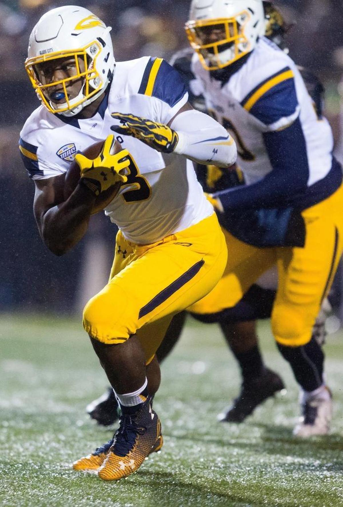 Kareem Hunt went off for 200-plus rushing yards against Western Michigan last November, further burnishing his status as a prospect to watch in this year’s NFL Draft.