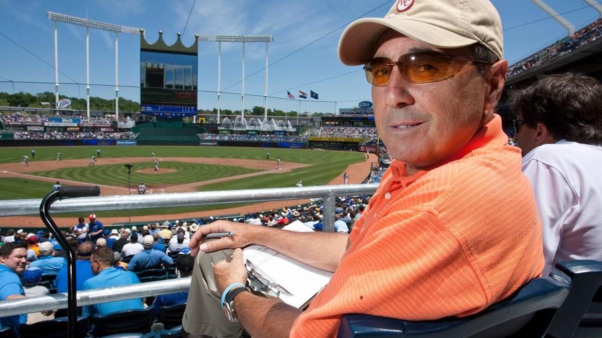 Supervisor of umpires Steve Palermo watched the game from a seat behind home plate during a July 1, 2009, Royals-Twins game at Kauffman Stadium.
