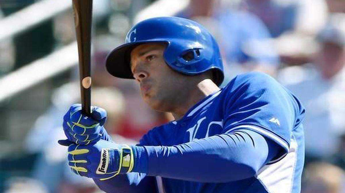 
Kansas City Royals outfielder Alex Rios has 11 seasons of 10 or more home runs and three of 20 or more.
