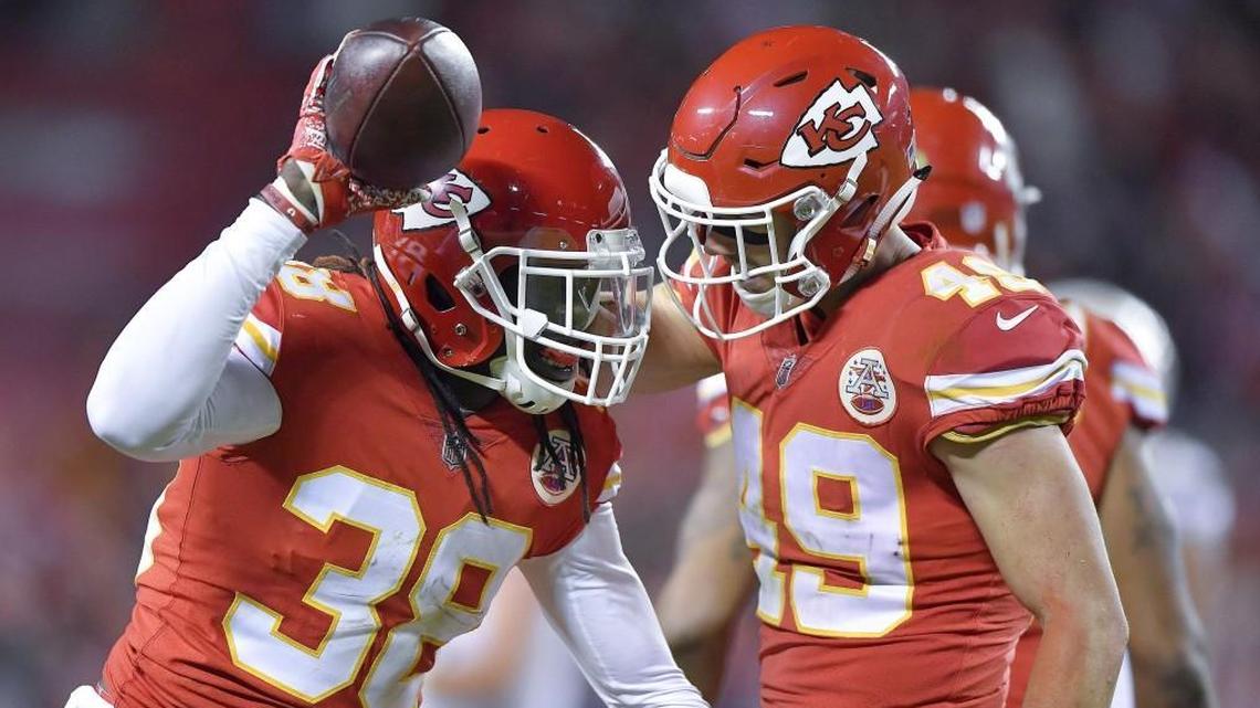 Veteran safeties Ron Parker, left, and Daniel Sorensen could be casualties of a major offseason overhaul of the Chiefs’ defense under GM Brett Veach.