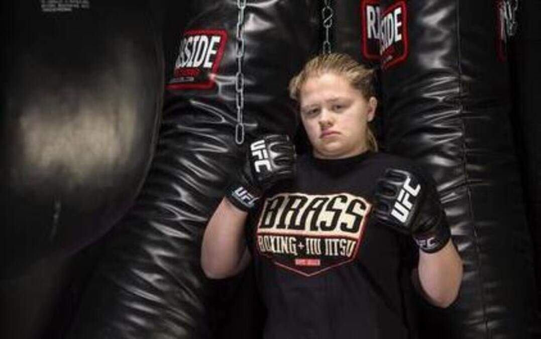 
Claire Tietgen, 12, of Prairie Village, turned to mixed martial arts (MMA) and boxing after being bullied in school. She was recently invited to a UFC fight in Las Vegas featuring her idol, Ronda Rousey.

