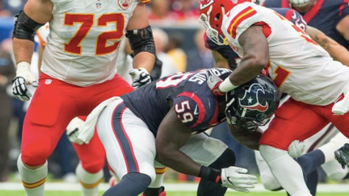 Chiefs running back Spencer Ware fumbled just before halftime.