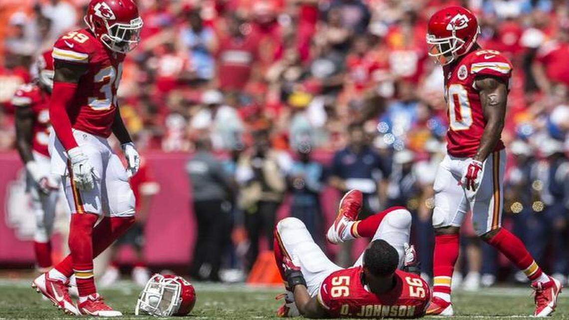 
The Chiefs’ season got off to a bad start when linebacker Derrick Johnson tore his Achilles’ tendon in the opening game.
