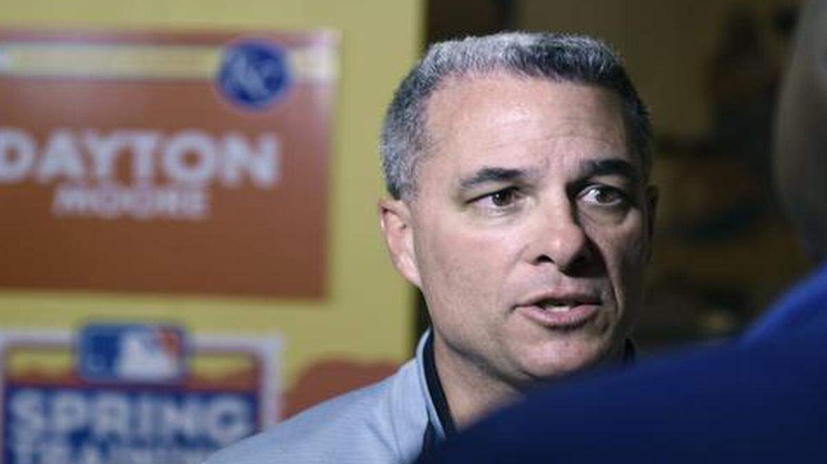 
Kansas City Royals general manager Dayton Moore.
