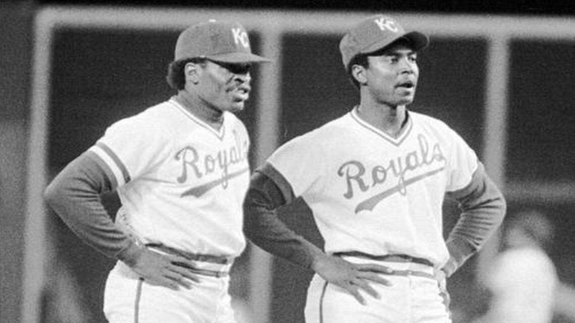 
Shortstop U.L. Washington, left, and second baseman Frank White — two products of the Royals Academy — formed an air-tight double-play combination from 1979-83.
