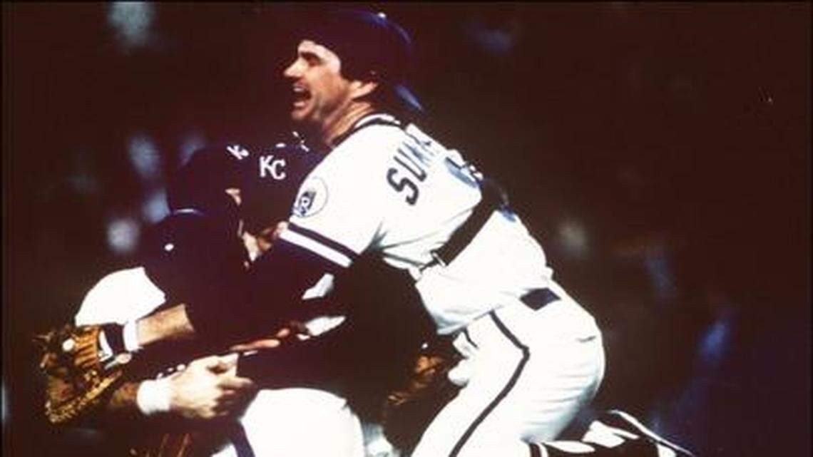 
Catcher Jim Sundberg and the Royals celebrated after winning the World Series in 1985.
