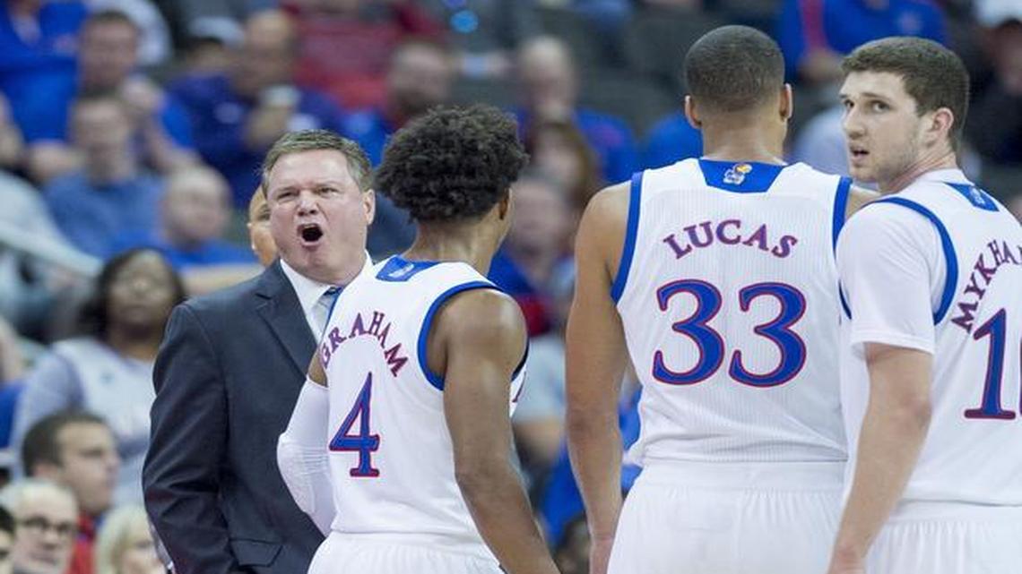 Kansas coach Bill Self was called for a technical foul in the Jayhawks’ Big 12 quarterfinal loss to TCU, which left their status as a No. 1 NCAA Tournament seed in the Midwest Region in doubt.