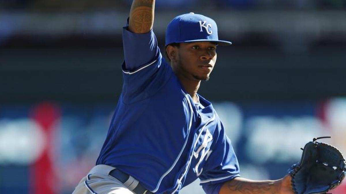 
Royals pitcher Yordano Ventura turned in his best outing of the season Saturday, backed by an outstanding curveball.
