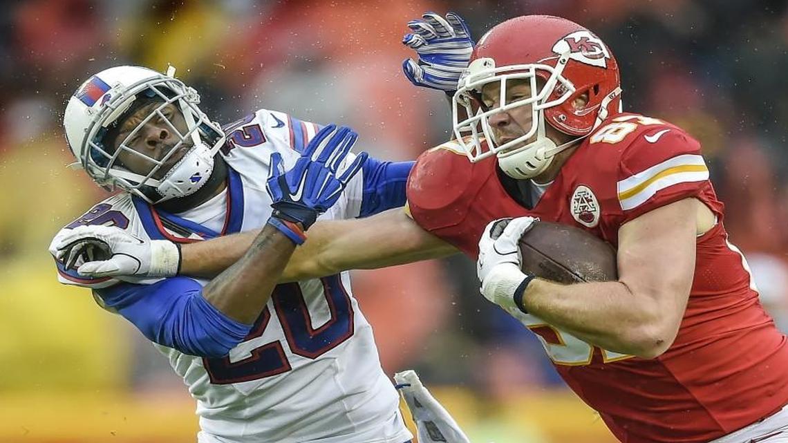 Kansas City Chiefs tight end Travis Kelce could be a handful for the Texans.