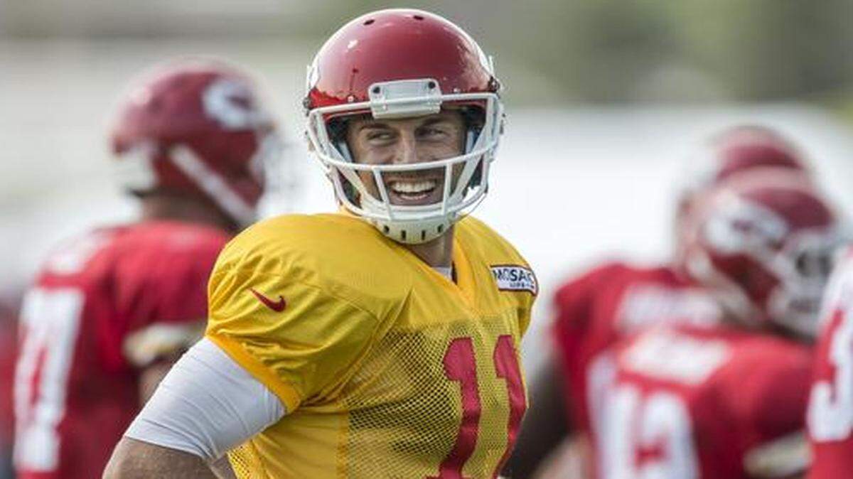 
Chiefs quarterback Alex Smith has been practicing at Missouri Western while negotiations go on for a new contract.


