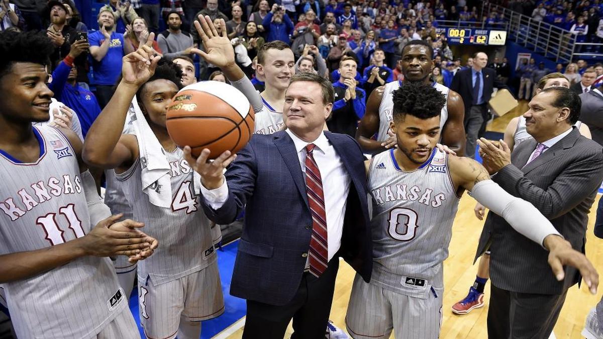 Kansas head coach Bill Self celebrated his 600th career coaching victory in December when the Jayhawks beat UMKC at Allen Fieldhouse.