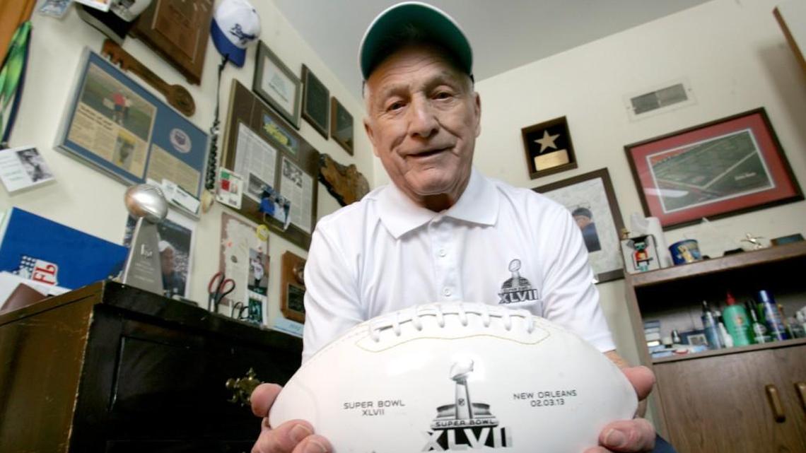 This photo, taken four years ago as George Toma prepared for another Super Bowl, could’ve been snapped for all 52 editions. Celebrating another birthday Friday, Toma is in Minneapolis this week for another run as head of the grounds crew.