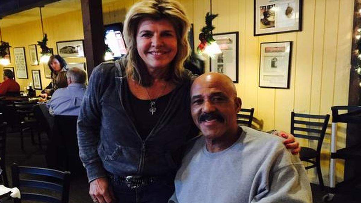 
Friend Kim Accurso (left) helped Willie Aikens get back his 1980 American League championship ring.
