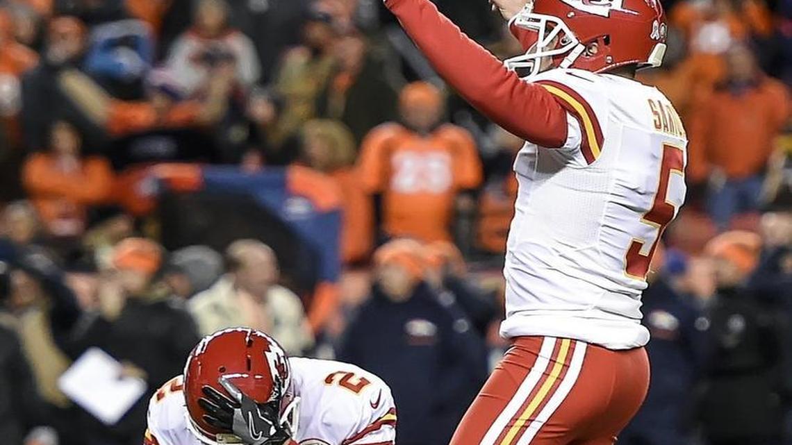 Chiefs holder Dustin Colquitt couldn’t bear to watch Cairo Santos’ kick Sunday night at Denver. To be fair, the field-goal attempt looked off-target as it came off the Brazilian’s foot ... but it clanked off the left upright and fell through for the winning points in a crazy game against the Broncos.