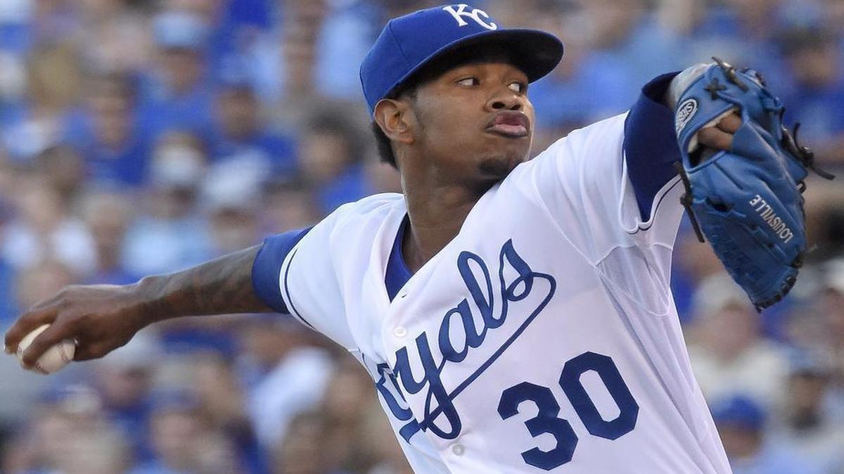 
Royals starter Yordano Ventura gave up only two hits Tuesday against the Detroit Tigers, another decent turnout for Ventura in a season of extreme ups and downs. 

