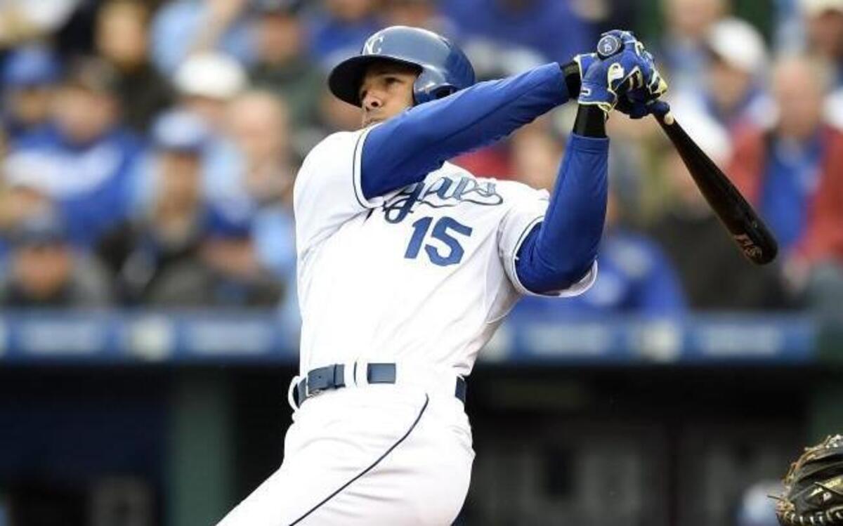 
Royals outfielder Alex Rios has never played in the postseason, but that will end on Thursday night.
