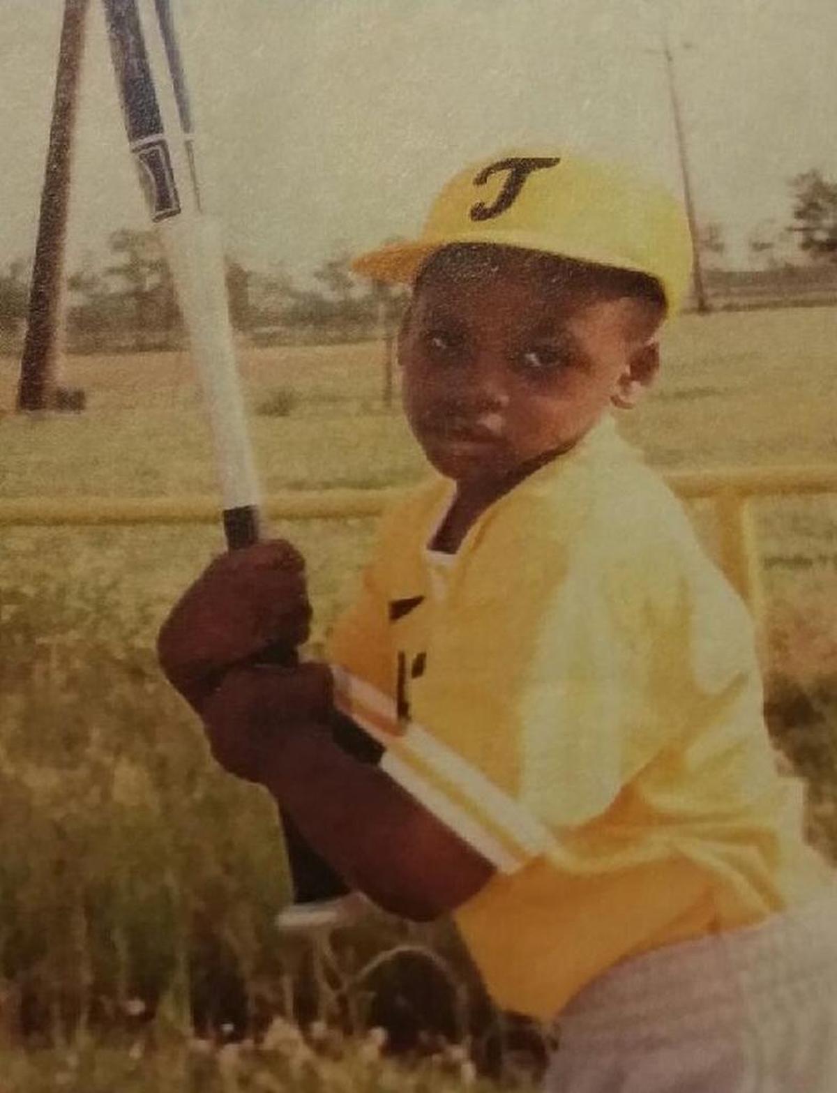 Jamaal Charles as a young baseball player