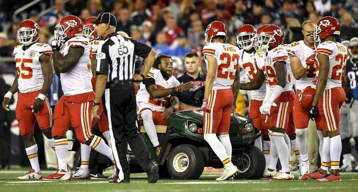 Teammates were solemn after what turned out to be a season-ending injury forced Berry from the game against the Patriots on Thursday.