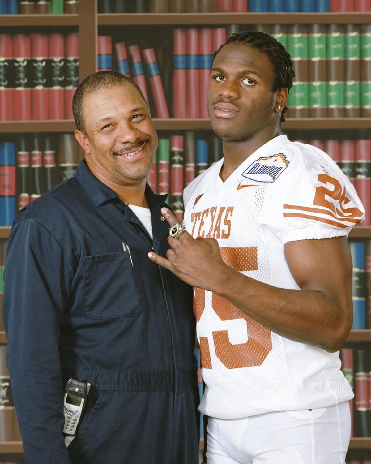 Robert LeBlanc, who is married to Jamaal’s Aunt Arlene, helped raise his young nephew Jamaal Charles during Charles’ youth in Port Arthur Texas.