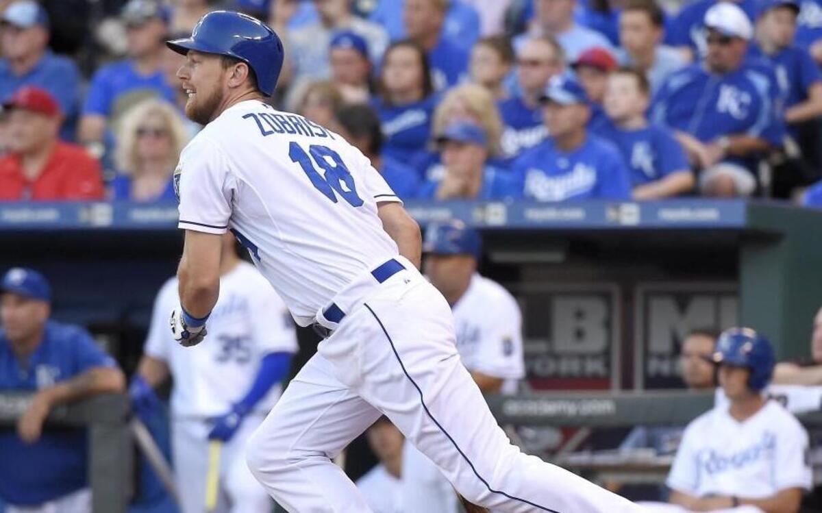 
Ben Zobrist can play second base or in the outfield for the Royals.

