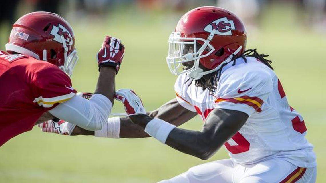 
Chiefs defensive back Ron Parker, right, has overcome some long odds to reach the top spot on the team’s depth chart at his position.
