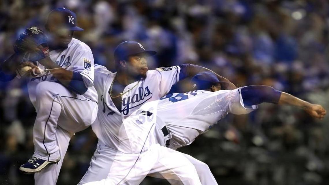 Royals starter Edinson Volquez pitched six innings Tuesday night he World Series, limiting the New York Mets to six hits and three earned runs. It was only after Volquez exited the game that he learned his father had died at age 63 earlier in the day.