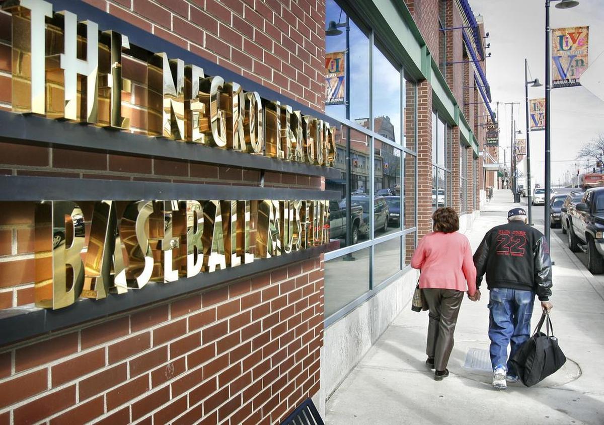 After the announcement Feb. 27, 2006 that he was not selected for the National Baseball Hall of Fame, Buck O’Neil and his close friend, Evelyn Belser, left the Negro Leagues Baseball Museum.