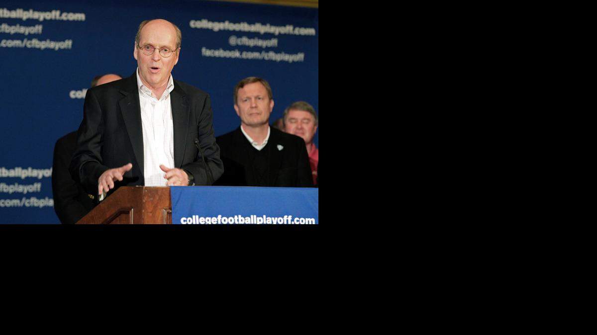 
No element of the new College Football Playoff will be more intriguing than the way the final four is determined: by a 13-person committee shepherded by Prairie Village’s Bill Hancock, who also was executive director of the BCS.
