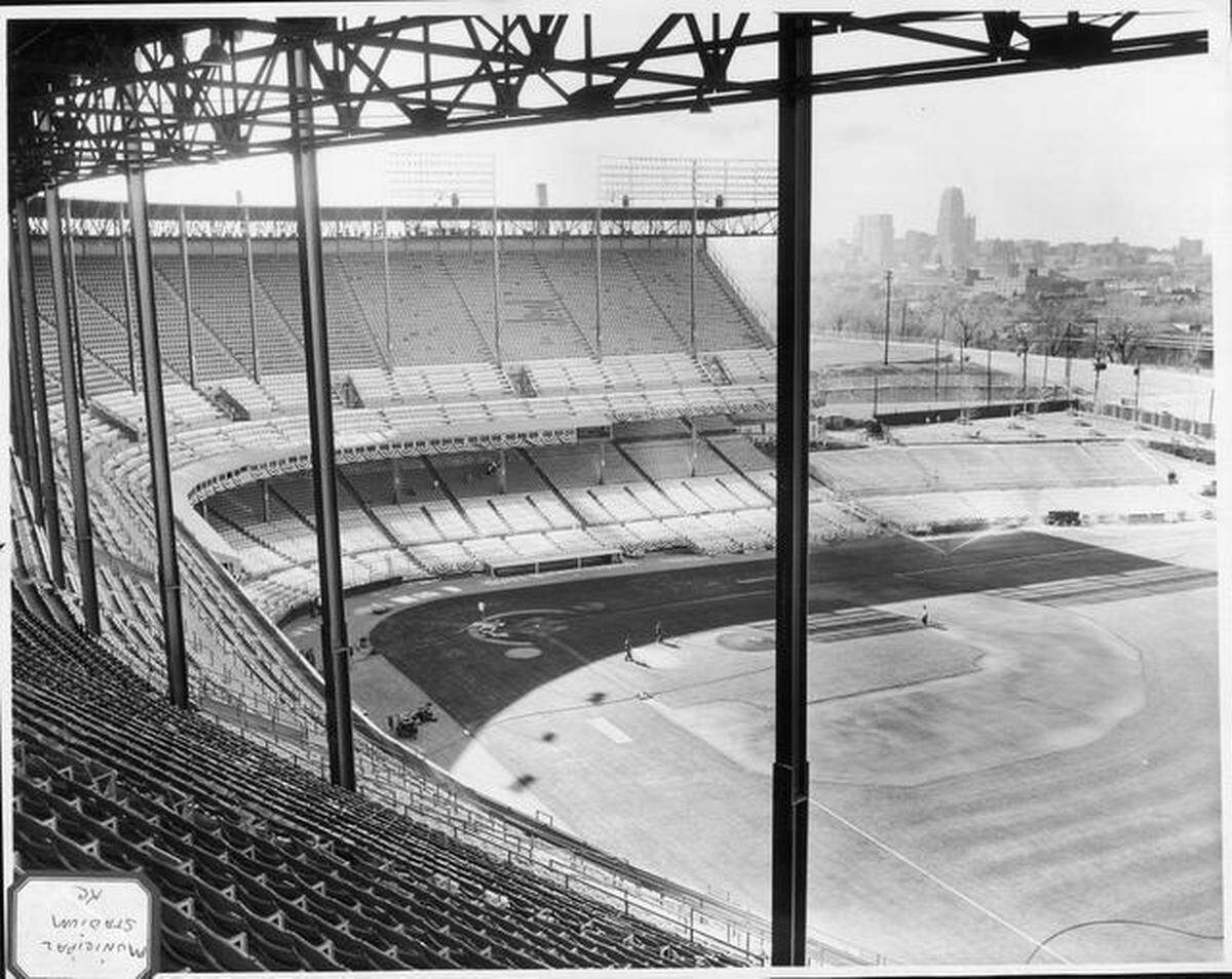 This defunct Kansas City sports venue, known through the years as Muehlebach Field, Ruppert Stadium, Blues Stadium and Municipal Stadium, played host to the KC Monarchs, the minor-league Blues, major-league A’s and Royals and even the Chiefs ... as well as their NFL predecessors, the Kansas City Cowboys.